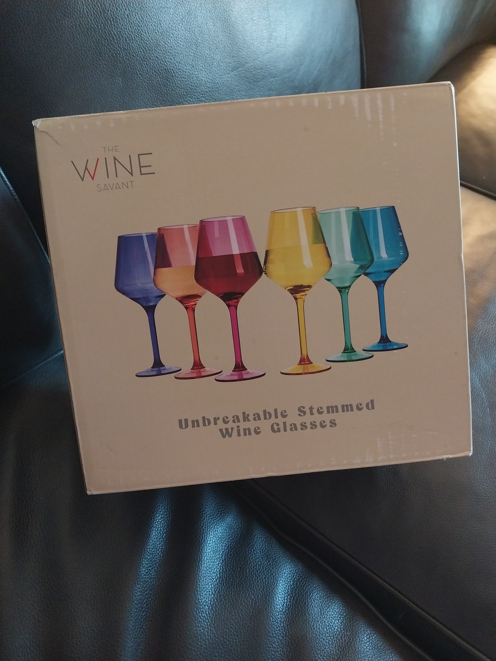 Unbreakable Stemmed Wine Glasses - Multi-Color Set